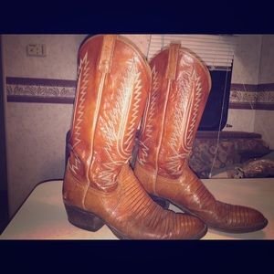 Vintage dan post ostrich boots